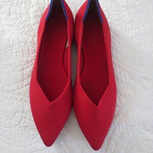 Rothy's The Point Flats Bright Red